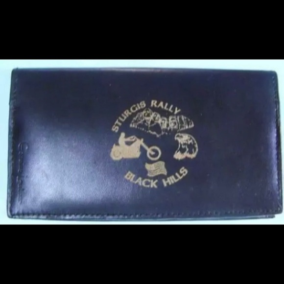 Sturgis ,SD Black Hills Motocycle Classic Leather Wallet - Picture 3 of 4